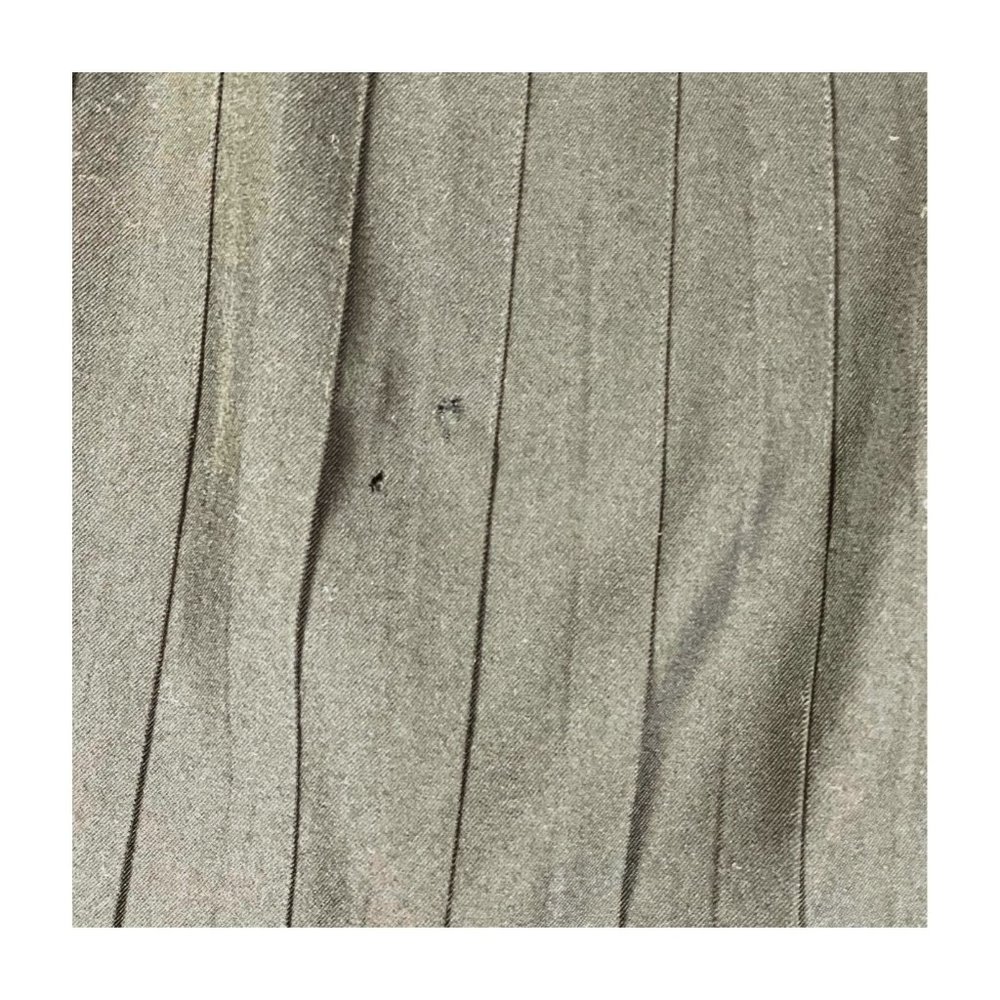 Austin Reed Vintage Pleated Black Wool Midi Skirt Size 10 29" - Picture 8 of 9